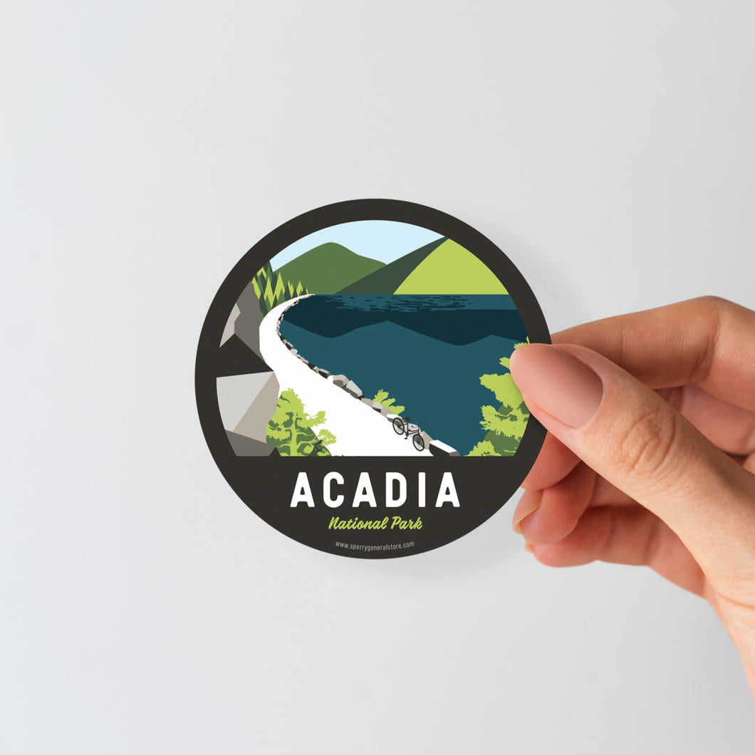 Acadia Maine Sticker | Vintage Travel Sticker | Acadia Sticker |  Maine Sticker | Acadia National Park Sticker