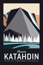 Load image into Gallery viewer, Katahdin Maine Poster 16&quot;x24&quot; | Vintage Travel Poster | Mountain Poster | Maine Poster | Mount Katahdin Print | Offset Print

