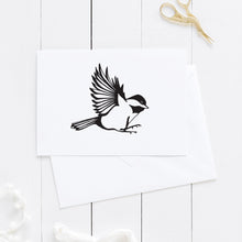 Load image into Gallery viewer, Bird Card | Chickadee Card | Chickadee Bird Illustration | Maine Card
