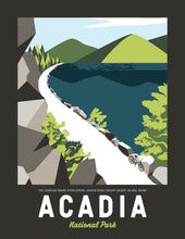 Load image into Gallery viewer, Acadia Maine Print 8.5&quot;x11&quot; | Vintage Travel Print | Acadia Print | Maine Print | Acadia National Park | Acadia National Park Print
