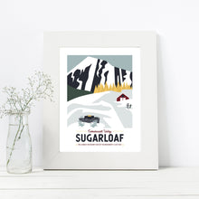 Load image into Gallery viewer, Sugarloaf Print 8.5&quot;x11&quot; | Vintage Travel Print | Sugarloaf Mountain Print | Maine Print | Sugarloaf Maine | Sugarloaf Mountain
